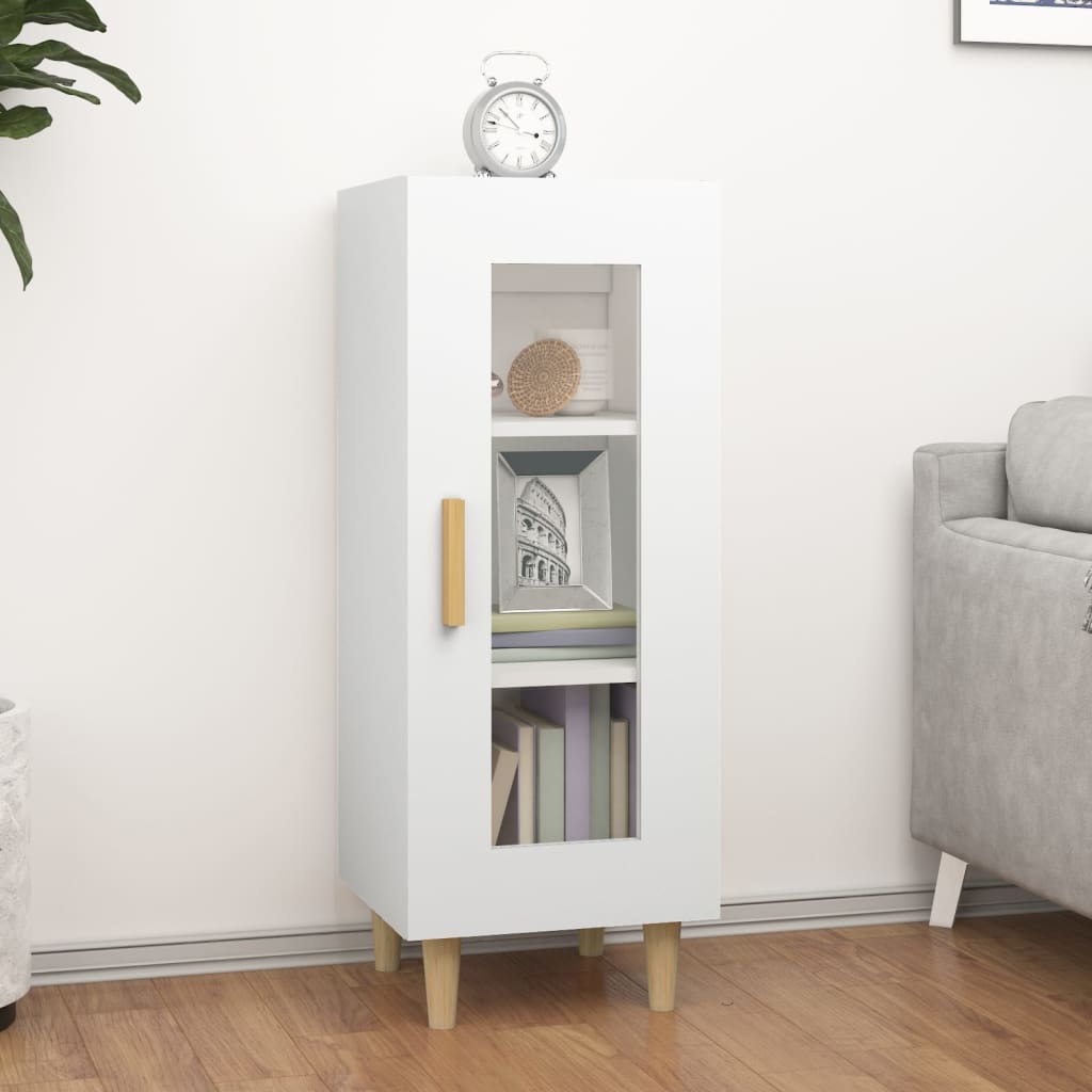 Sideboard Weiß 34,5x34x90 cm Holzwerkstoff