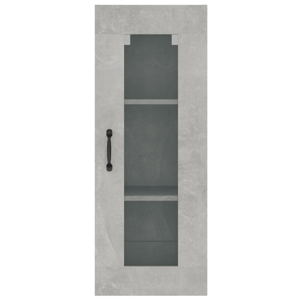 Hängeschrank Betongrau 34,5x34x90 cm