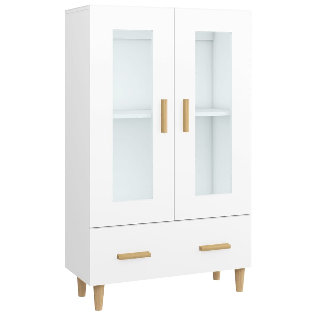 Highboard Weiß 70x31x115 cm Holzwerkstoff