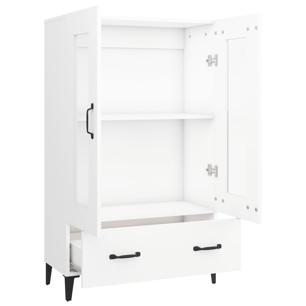 Highboard Weiß 70x31x115 cm Holzwerkstoff