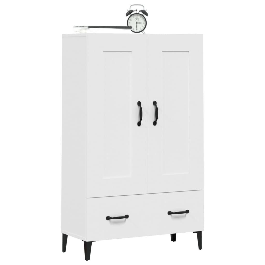 Highboard Weiß 70x31x115 cm Holzwerkstoff