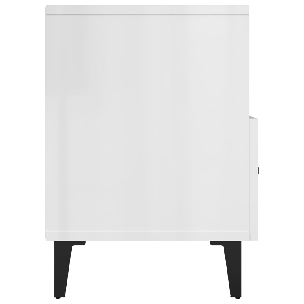 TV-Schrank Hochglanz-Weiß 80x36x50 cm Holzwerkstoff