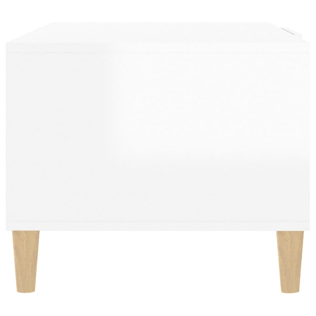 Couchtisch Hochglanz-Weiß 102x50x40 cm Holzwerkstoff
