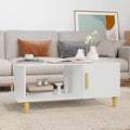 Couchtisch Weiß 90x50x40 cm Holzwerkstoff