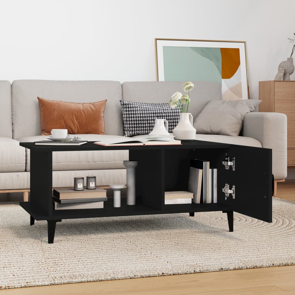 Couchtisch Schwarz 90x50x40 cm Holzwerkstoff