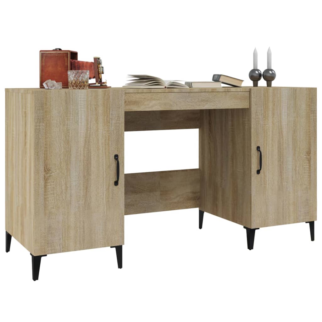 Schreibtisch Sonoma-Eiche 140x50x75 cm Holzwerkstoff