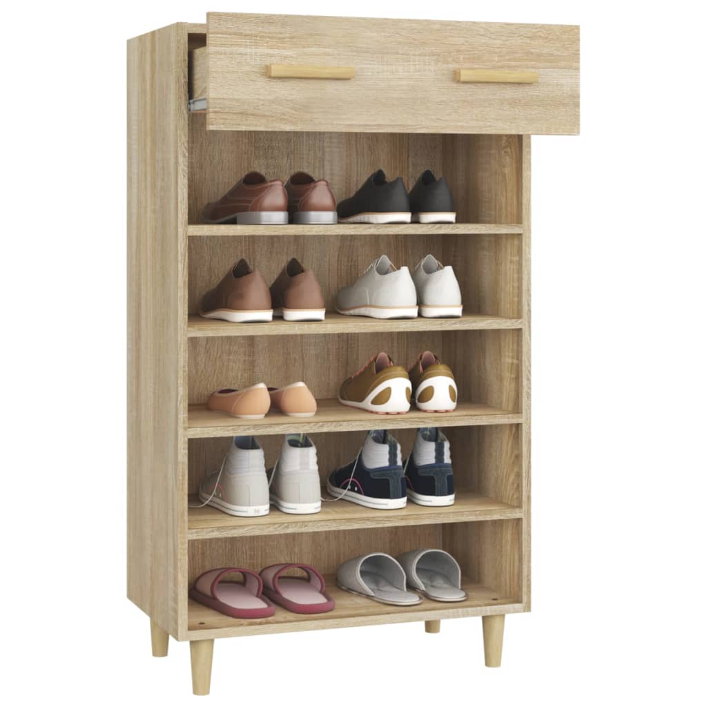 Schuhschrank Sonoma-Eiche 60x35x105 cm Holzwerkstoff