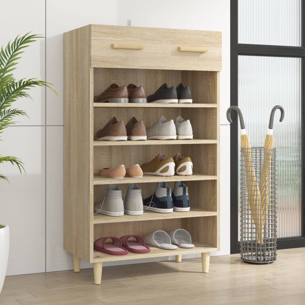 Schuhschrank Sonoma-Eiche 60x35x105 cm Holzwerkstoff