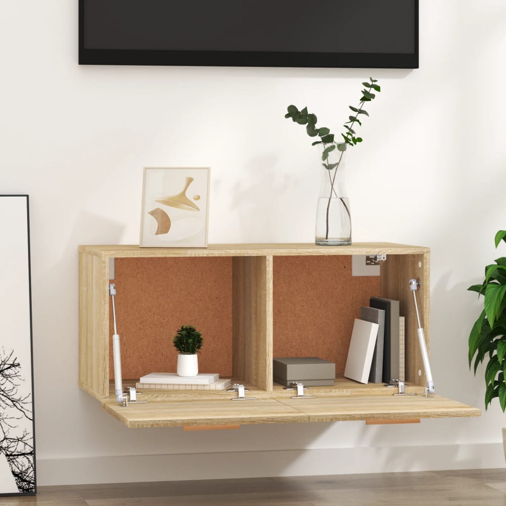 Wandschrank Sonoma-Eiche 80x35x36,5 cm Holzwerkstoff