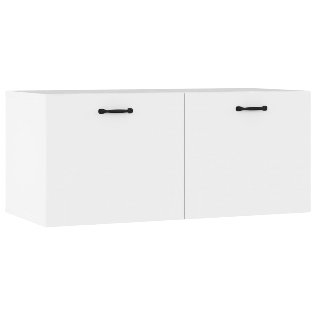 Wandschrank Weiß 80x36,5x35 cm Holzwerkstoff