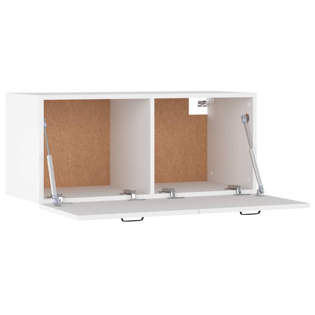 Wandschrank Weiß 80x36,5x35 cm Holzwerkstoff