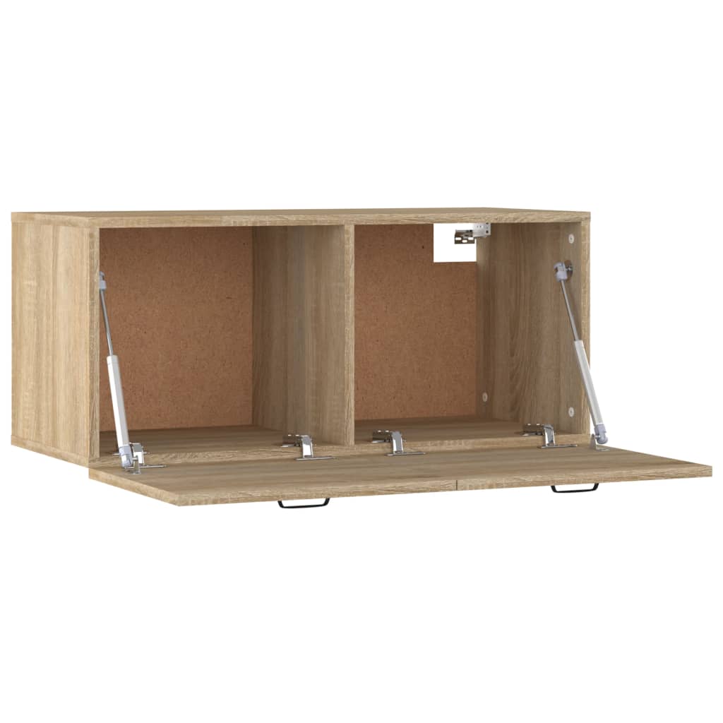 Wandschrank Sonoma-Eiche 80x36,5x35 cm Holzwerkstoff