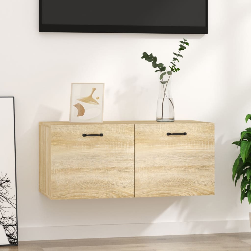 Wandschrank Sonoma-Eiche 80x36,5x35 cm Holzwerkstoff