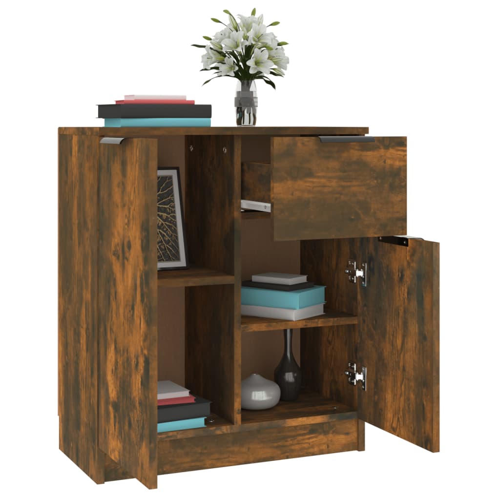 Sideboard Räuchereiche 60x30x70 cm Holzwerkstoff
