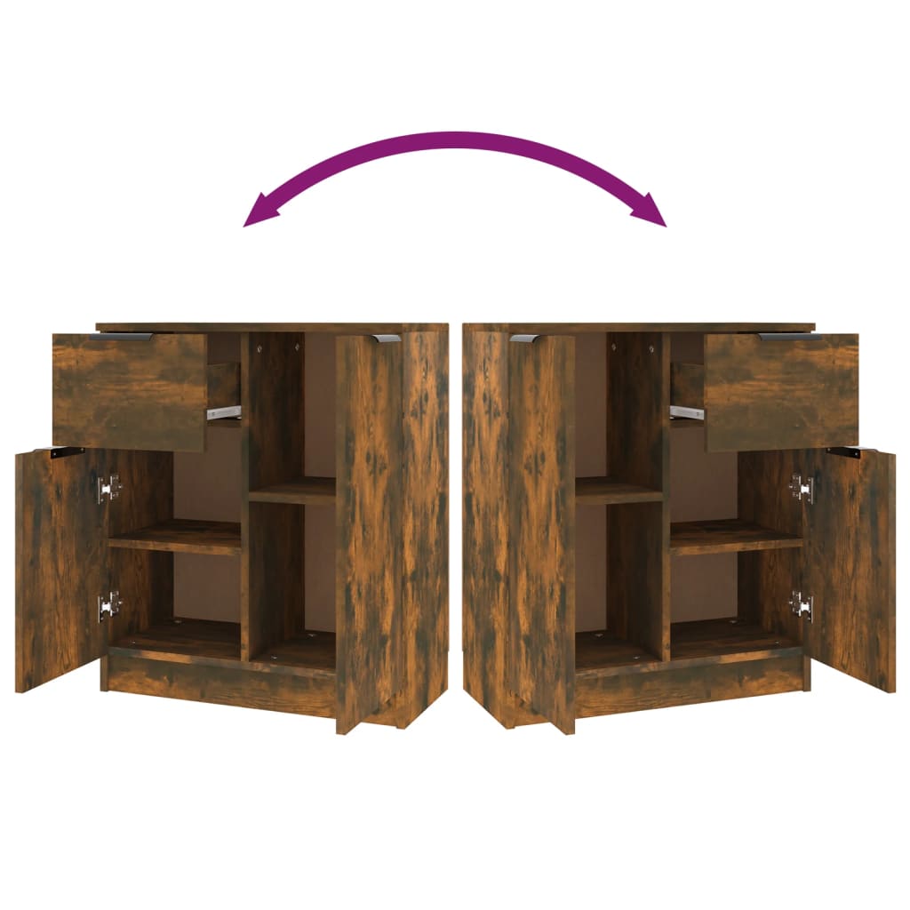 Sideboard Räuchereiche 60x30x70 cm Holzwerkstoff