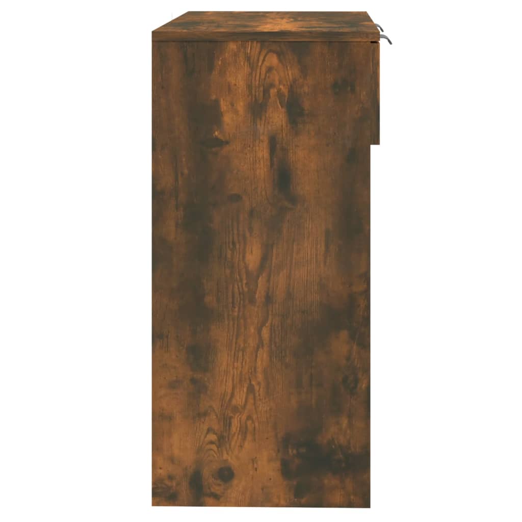 Konsolentisch Räuchereiche 90x36x75 cm Holzwerkstoff