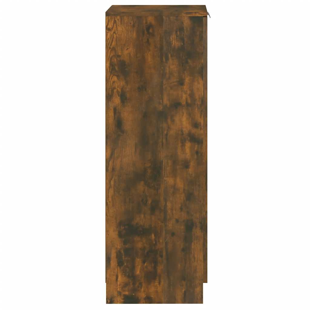 Schuhschrank Räuchereiche 30x35x100 cm Holzwerkstoff