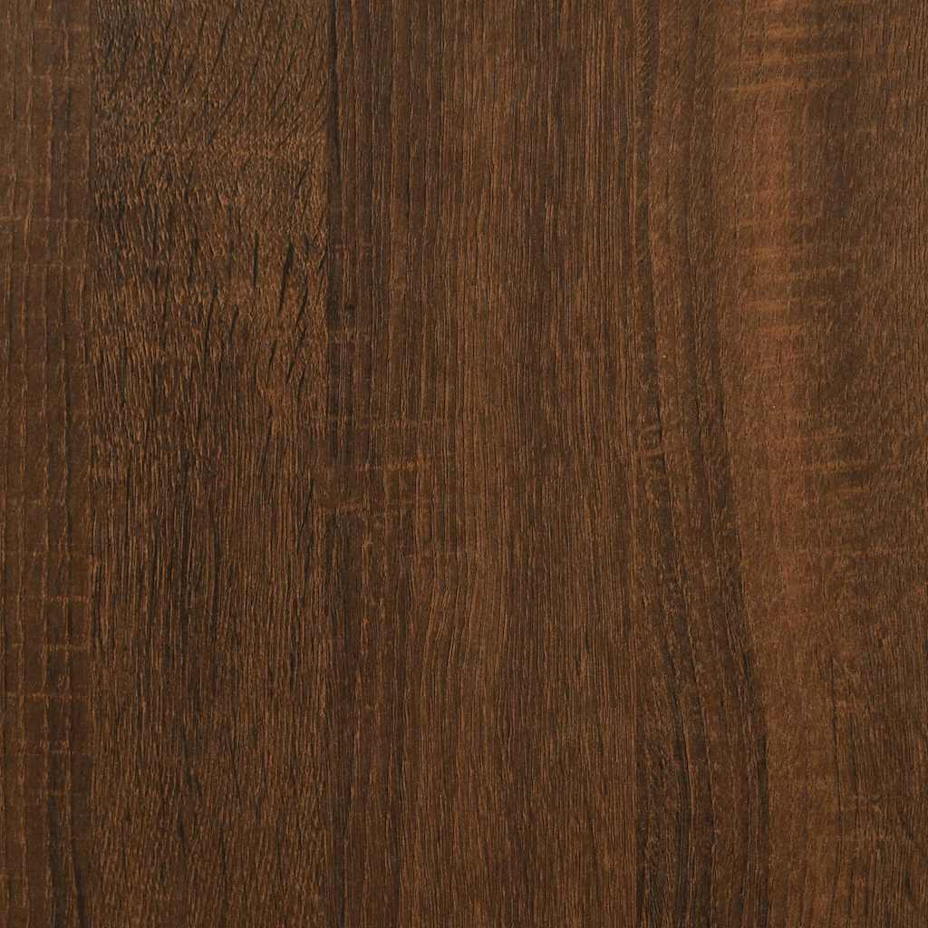 Mobiler Aktenschrank mit Rollen Braun Eichen-Optik 45x38x54 cm
