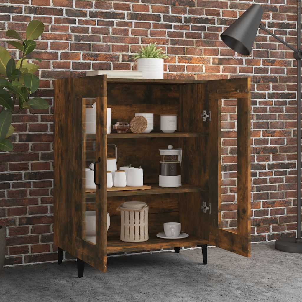 Sideboard Räuchereiche 69,5x34x90 cm Holzwerkstoff