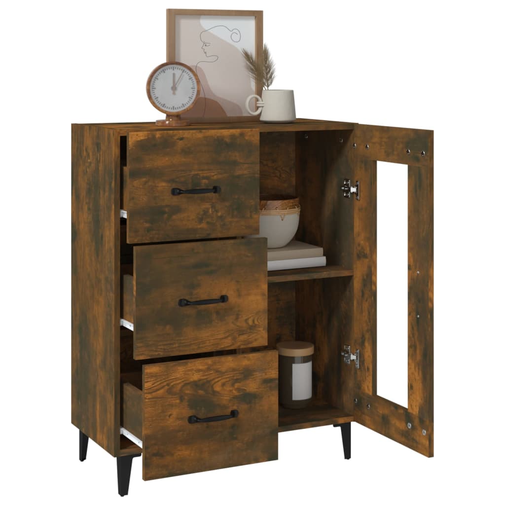 Sideboard Räuchereiche 69,5x34x90 cm Holzwerkstoff