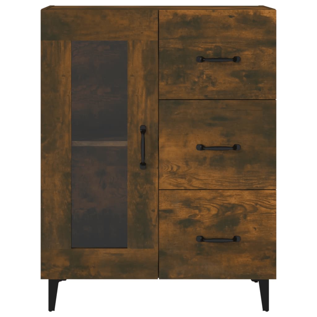 Sideboard Räuchereiche 69,5x34x90 cm Holzwerkstoff