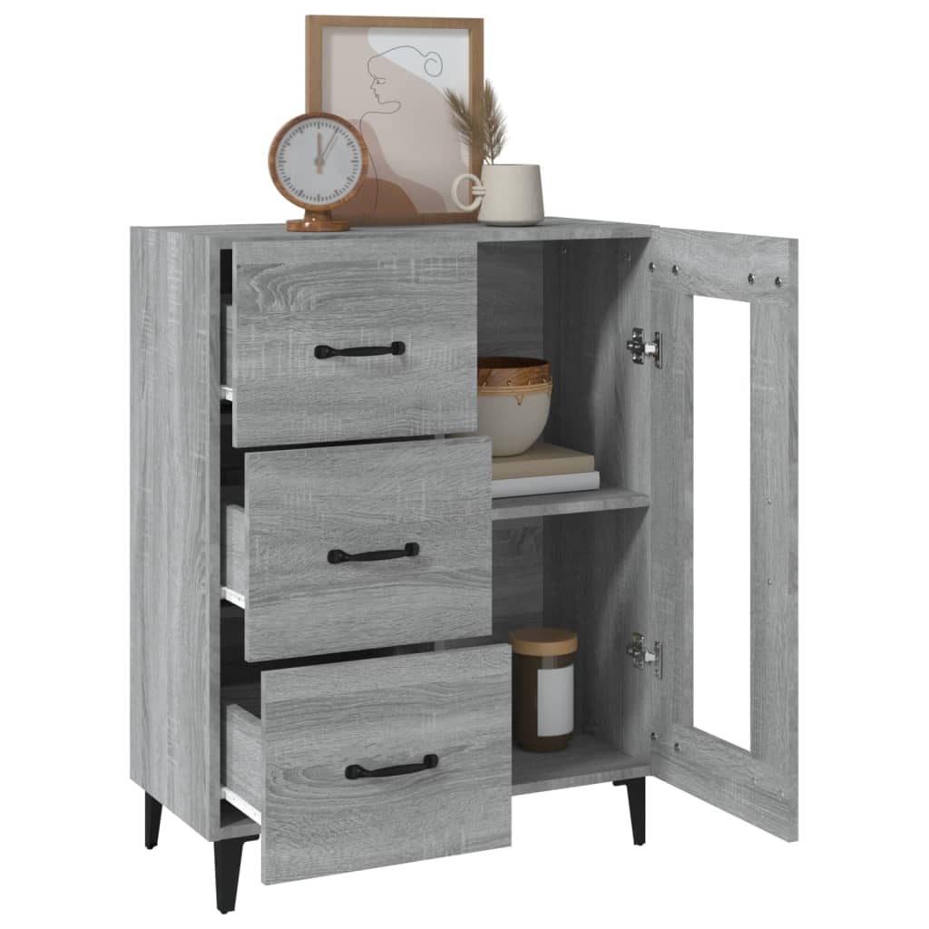 Sideboard Grau Sonoma 69,5x34x90 cm Holzwerkstoff