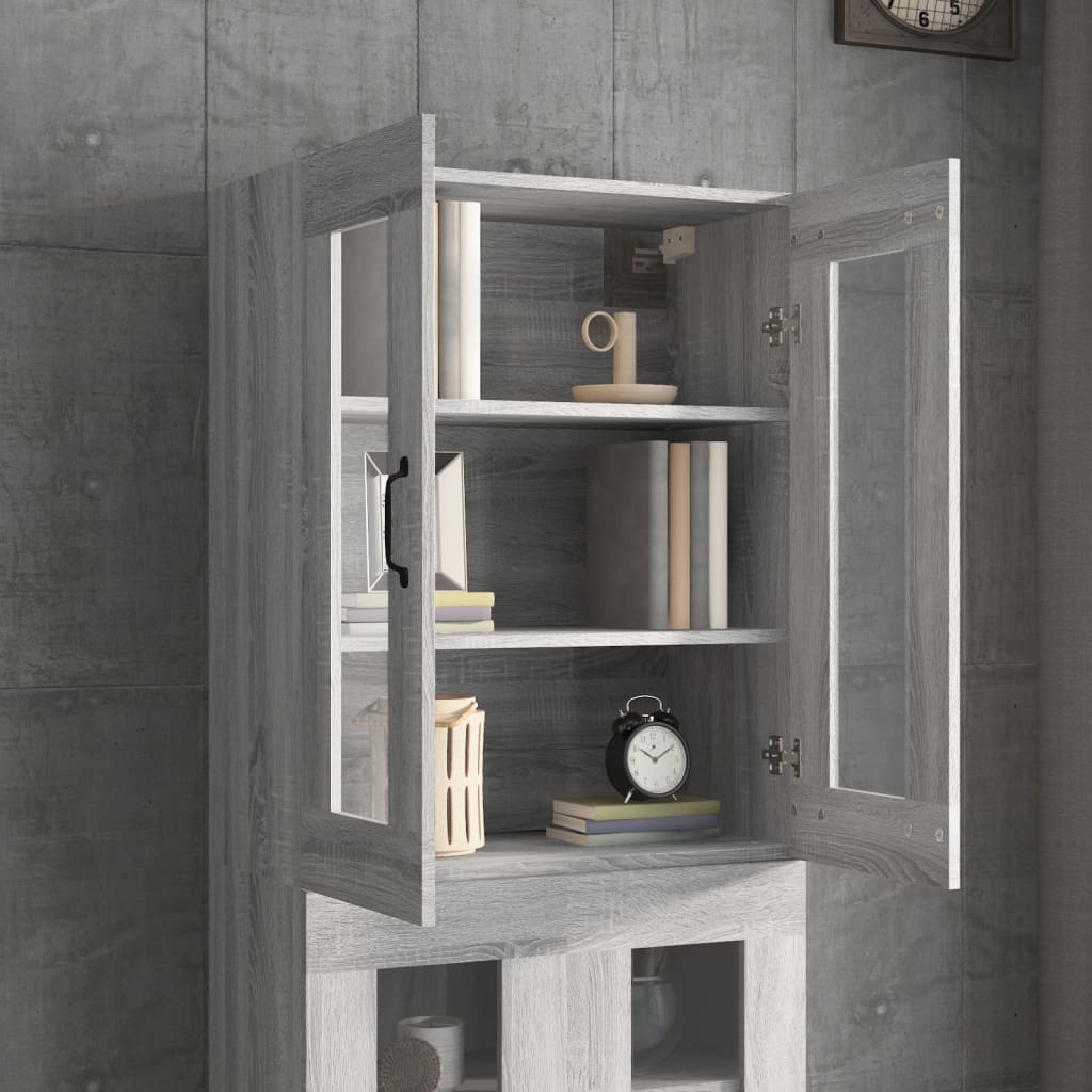 Hängeschrank Grau Sonoma 69,5x34x90 cm