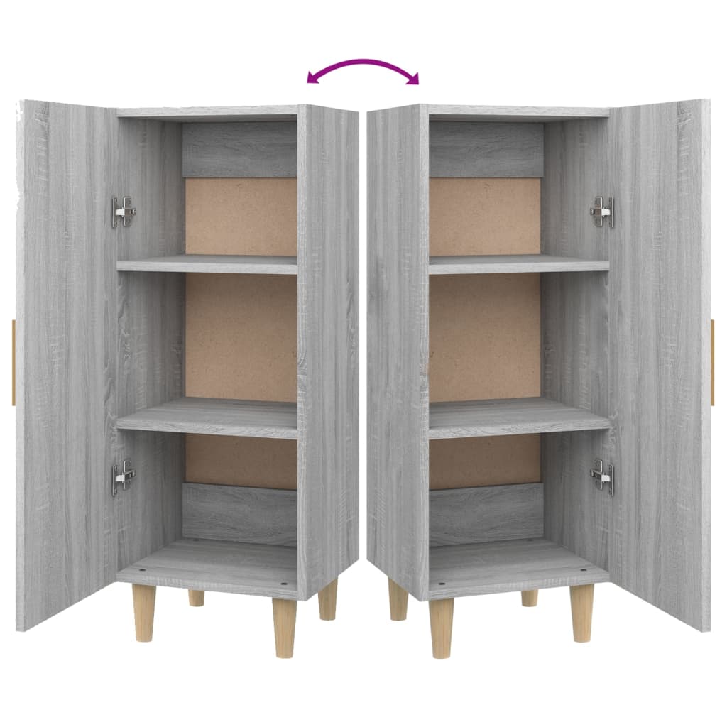 Sideboard Grau Sonoma 34,5x34x90 cm Holzwerkstoff