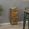 Sideboard Räuchereiche 34,5x34x90 cm Holzwerkstoff
