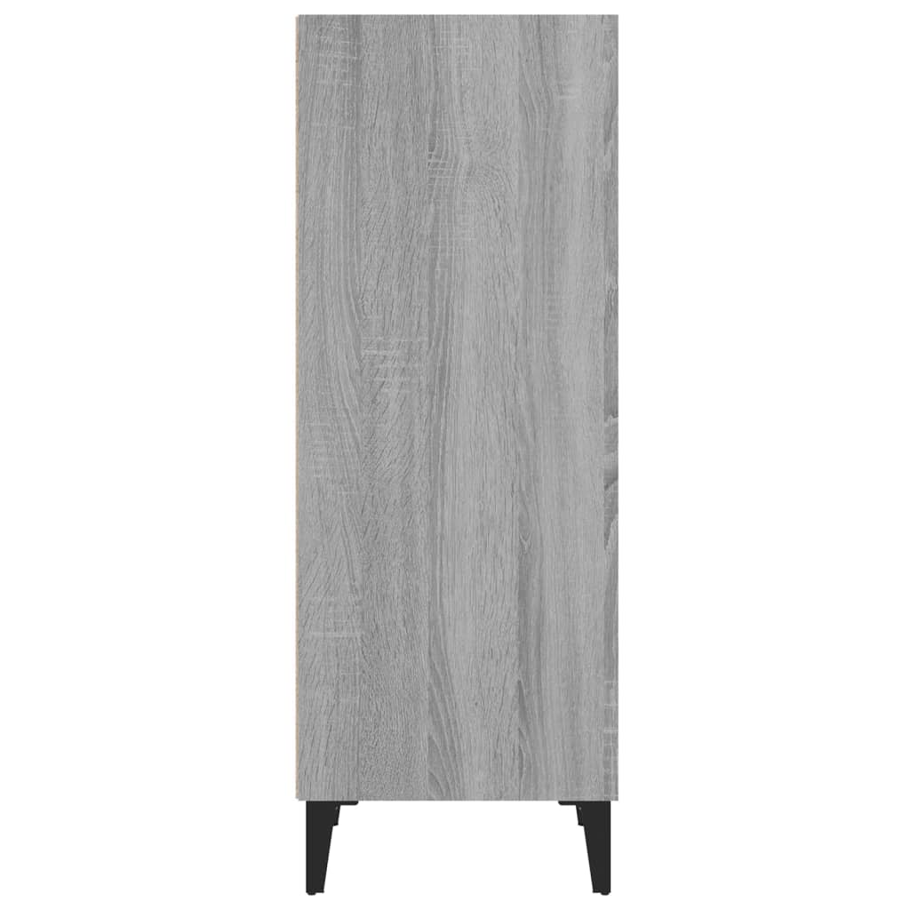 Sideboard Grau Sonoma 34,5x32,5x90 cm Holzwerkstoff