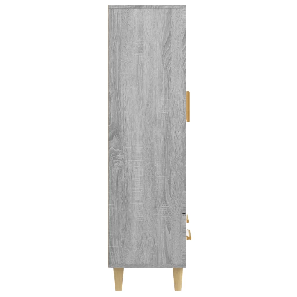 Highboard Grau Sonoma 70x31x115 cm Holzwerkstoff