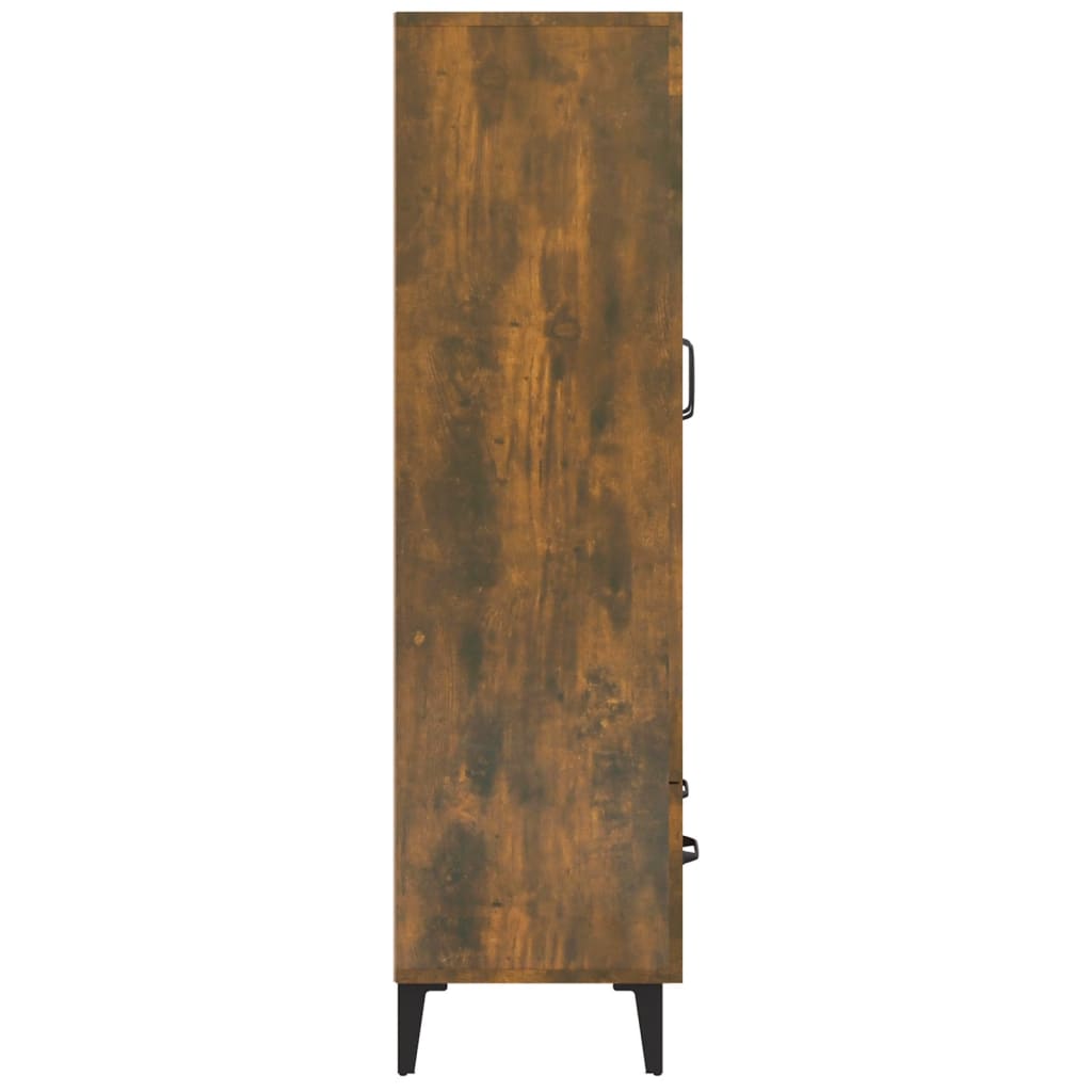 Highboard Räuchereiche 70x31x115 cm Holzwerkstoff