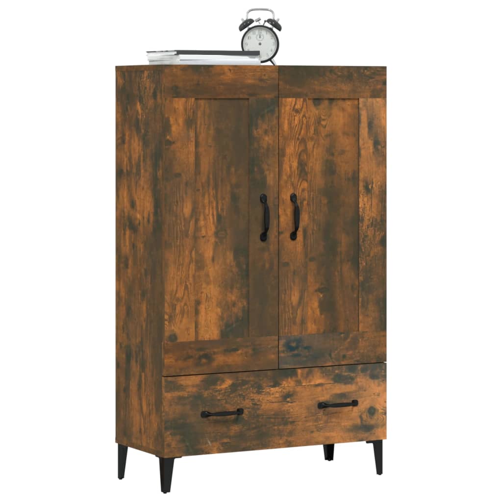 Highboard Räuchereiche 70x31x115 cm Holzwerkstoff