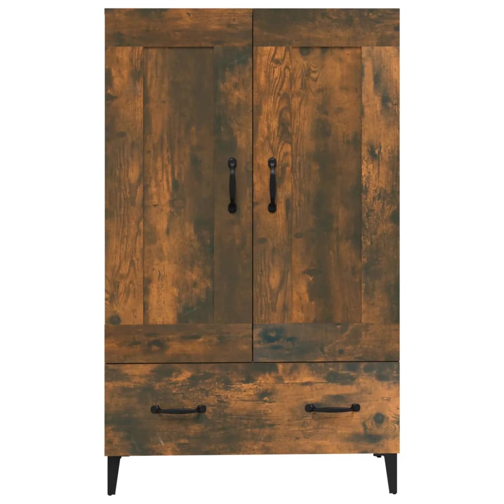 Highboard Räuchereiche 70x31x115 cm Holzwerkstoff