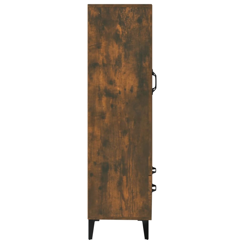 Highboard Räuchereiche 70x31x115 cm Holzwerkstoff