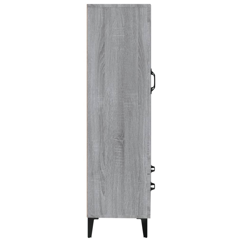 Highboard Grau Sonoma 70x31x115 cm Holzwerkstoff