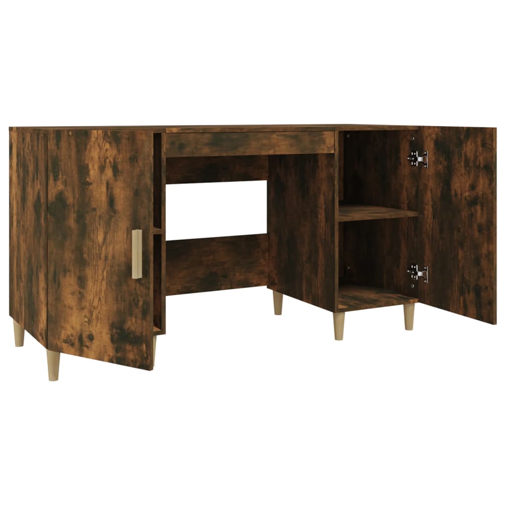 Schreibtisch Räuchereiche 140x50x75 cm Holzwerkstoff