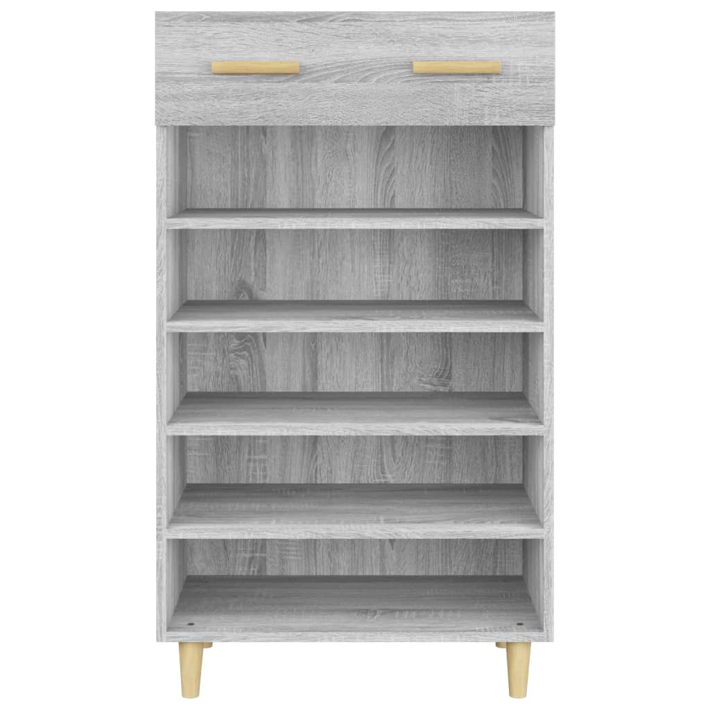 Schuhschrank Grau Sonoma 60x35x105 cm Holzwerkstoff