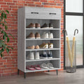Schuhschrank Grau Sonoma 60x35x105 cm Holzwerkstoff