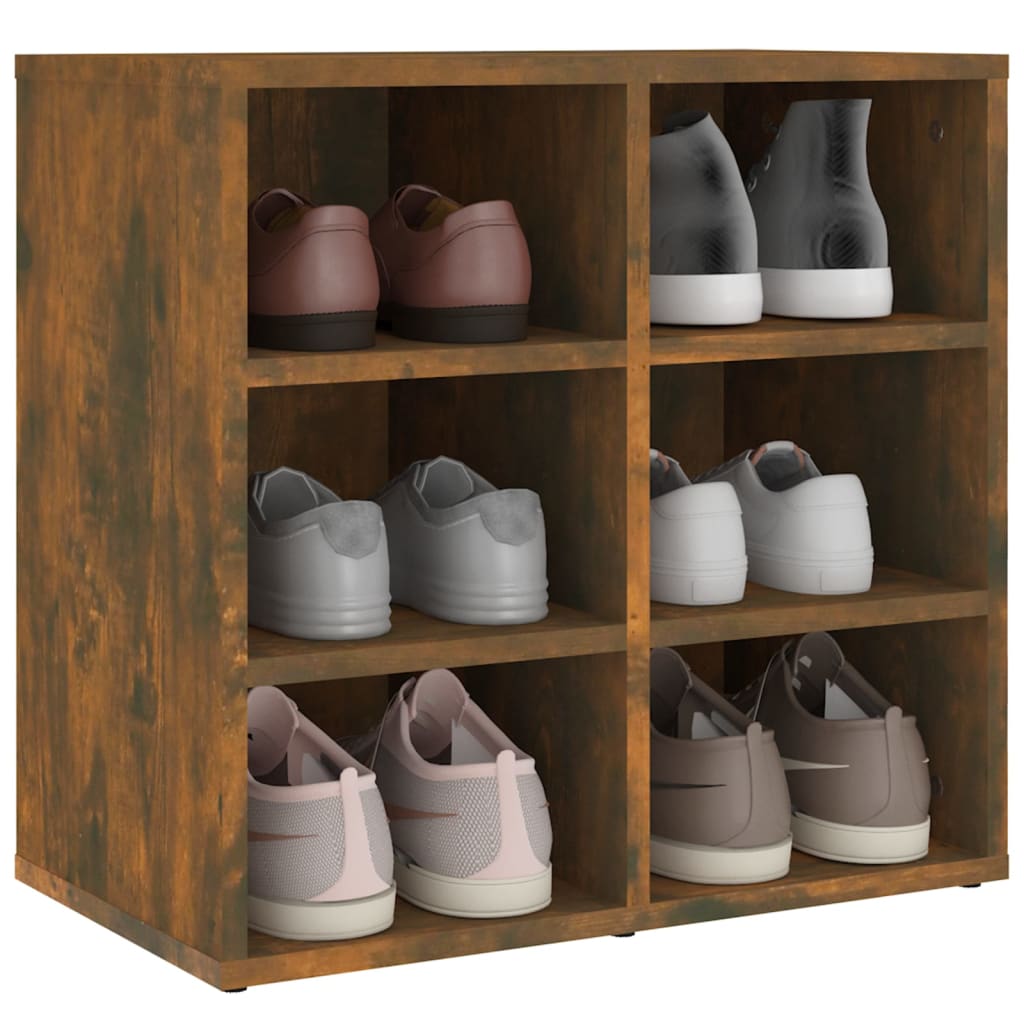 Schuhregal Räuchereiche 52,5x30x50 cm
