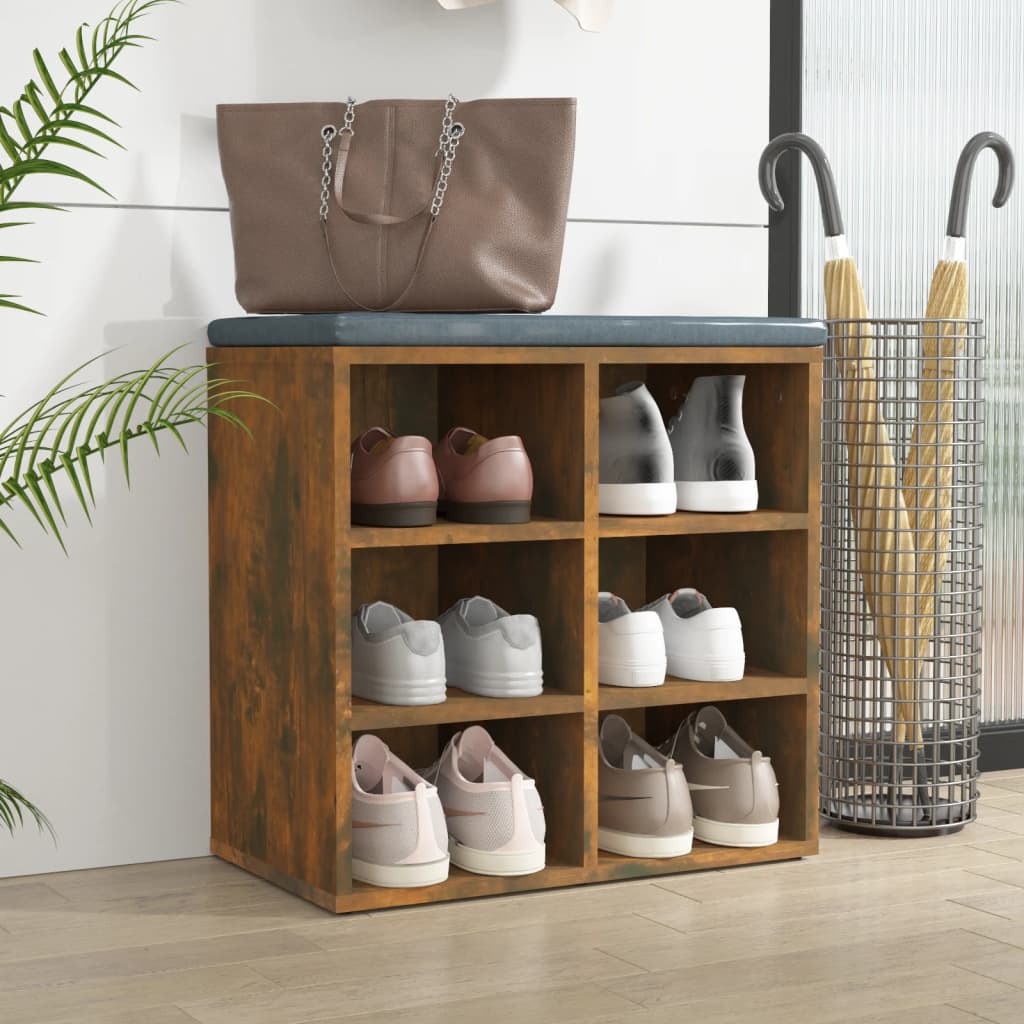 Schuhregal Räuchereiche 52,5x30x50 cm