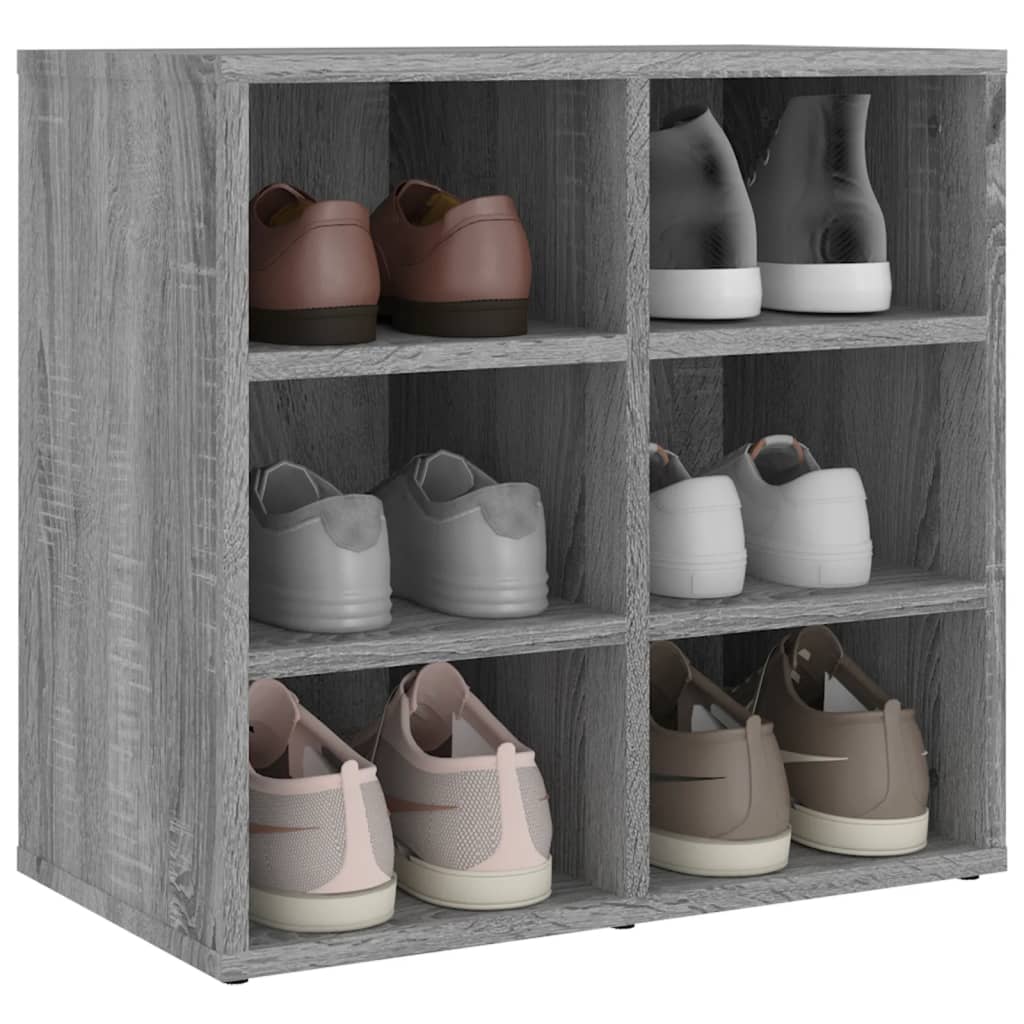 Schuhregal Grau Sonoma 52,5x30x50 cm