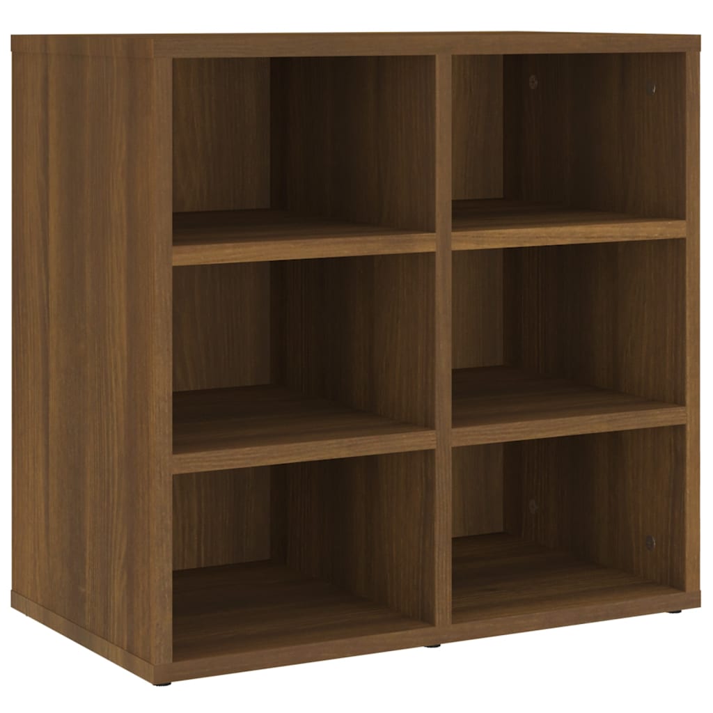 Schuhregal Braun Eichen-Optik 52,5x30x50 cm