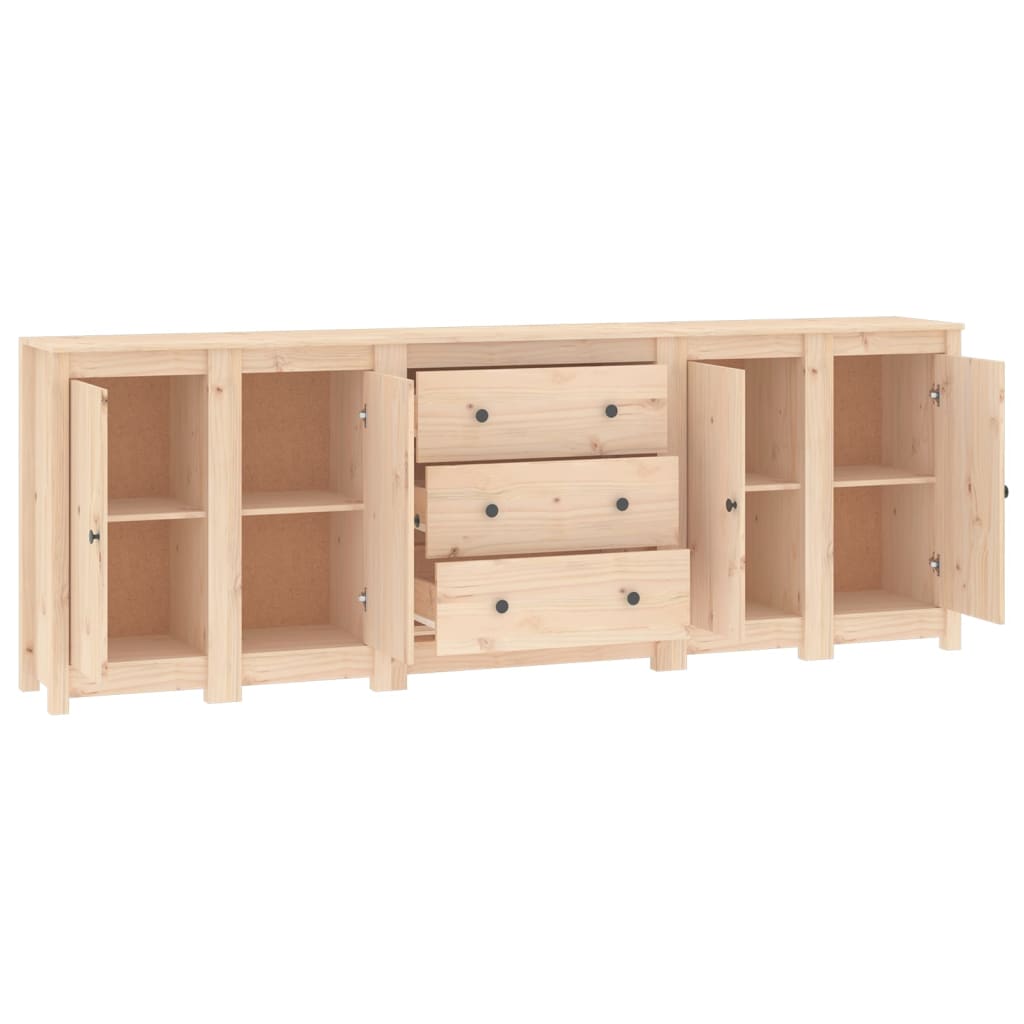 Sideboard 230x35x80 cm Massivholz Kiefer