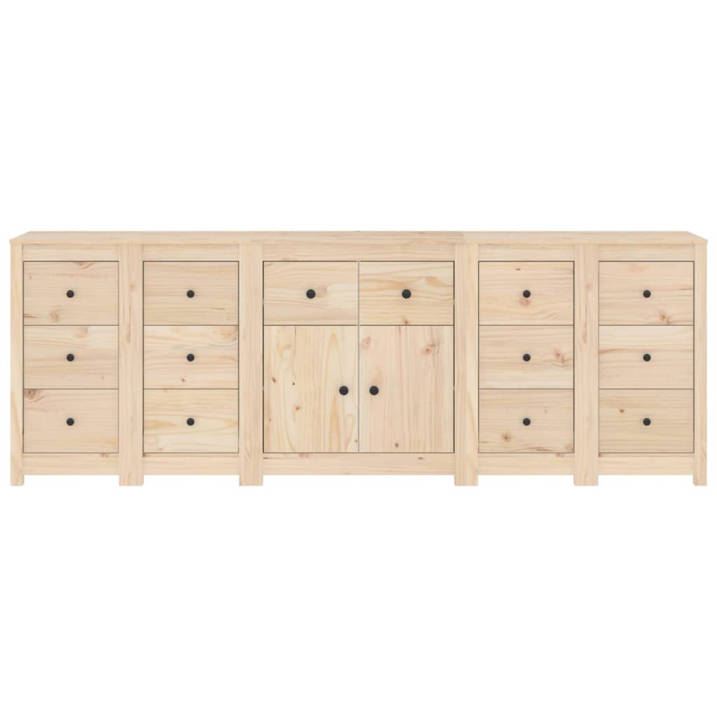 Sideboard 230x35x80 cm Massivholz Kiefer