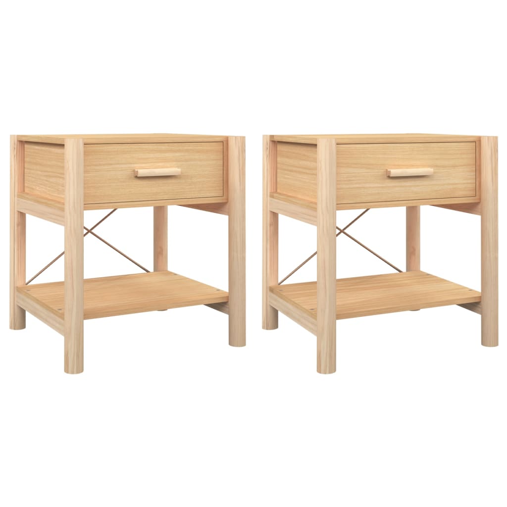 Nachttische 2 Stk. 42x38x45 cm Holzwerkstoff