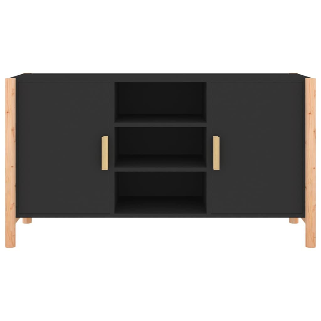 Sideboard Schwarz 107x38x60 cm Holzwerkstoff