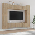 8-tlg. TV-Schrank-Set Sonoma-Eiche Holzwerkstoff