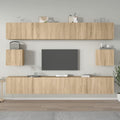 6-tlg. TV-Schrank-Set Sonoma-Eiche Holzwerkstoff