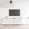 3-tlg. TV-Schrank-Set Weiß Holzwerkstoff